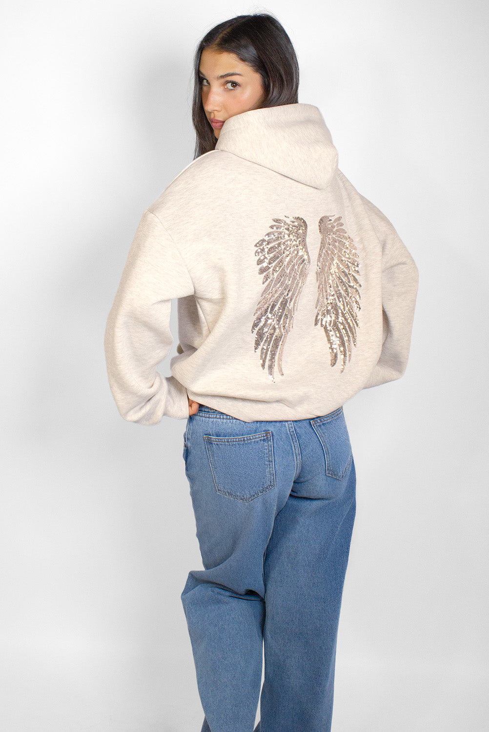 トップス subdued wings sequin hoodie S Wings sequin hoodie – Subdued