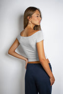 New York boat neck t-shirt