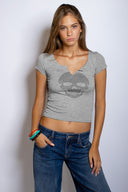 Skull Rhinestone T-Shirt