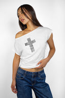 Studded Cross T-shirt