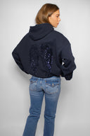 Wings sequin hoodie