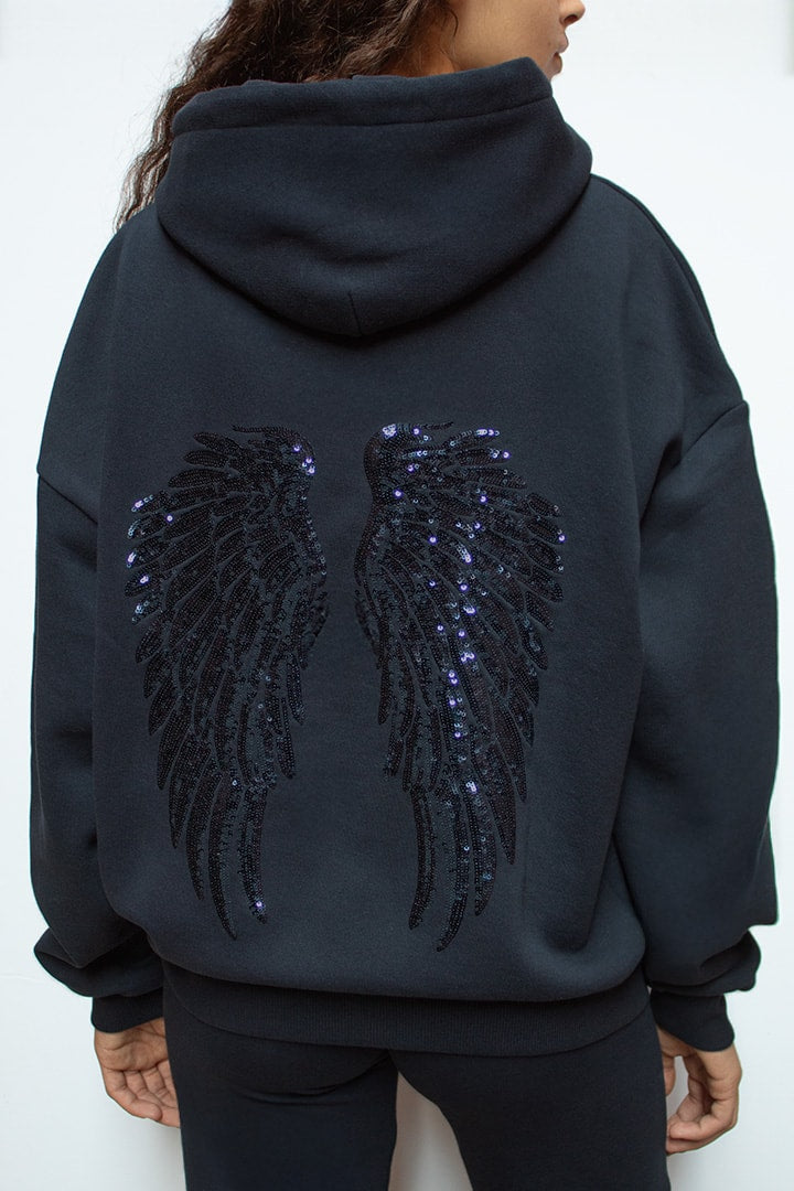 トップス subdued wings sequin hoodie S Wings sequin hoodie – Subdued