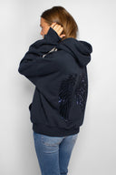 Wings sequin hoodie