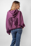 Wings sequin hoodie