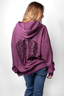 Wings sequin hoodie