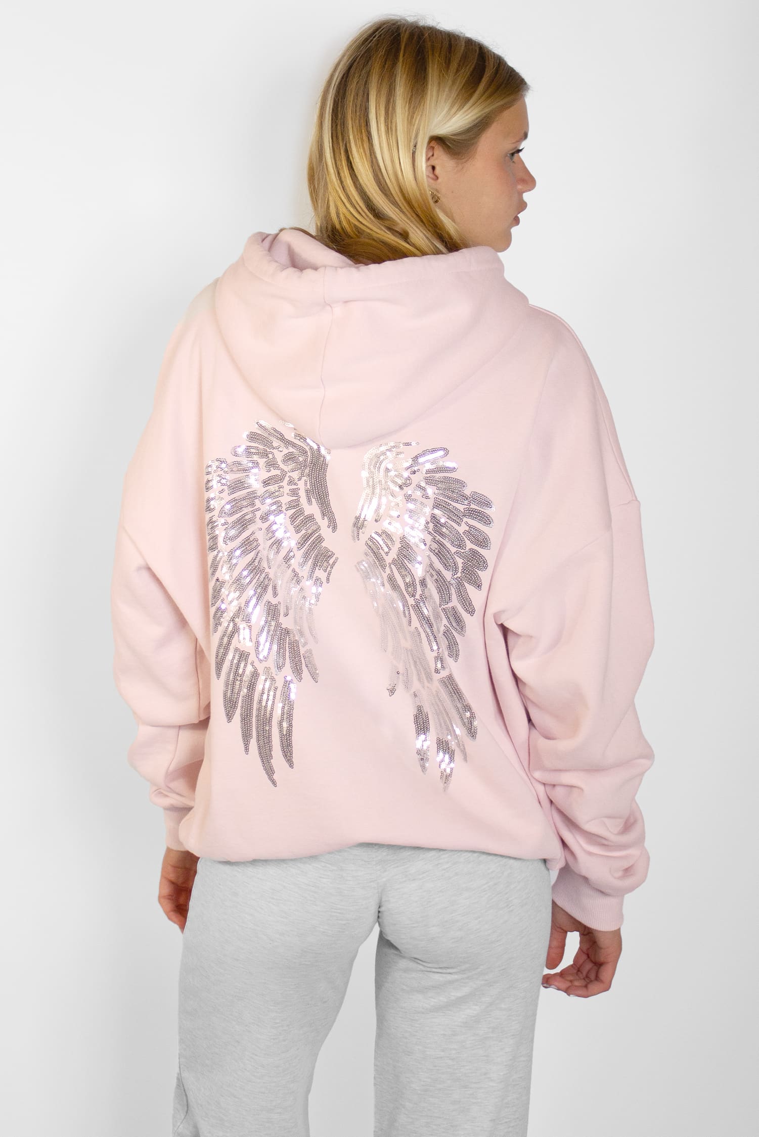 Wings sequin hoodie – Subdued