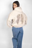 Wings sequin hoodie