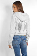 Wings zip-up hoodie