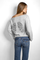 Wings sequin sweater