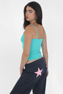 Wide-leg joggers with stars