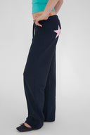 Wide-leg joggers with stars
