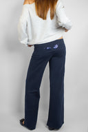 Cuffed pants with wings