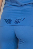 Cuffed pants with wings