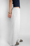 Wide-leg joggers with cross patch