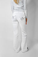 Low-waist flared jeans with pockets with wings
