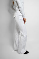 Low-waist flared jeans with pockets with wings