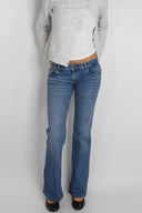 Embroidered pocket jeans
