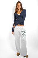 New York City Girl Wide-Leg Sweatpants