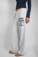 New York City Girl Wide-Leg Sweatpants