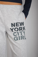 New York City Girl Wide-Leg Sweatpants