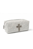 Studded cross cosmetic case