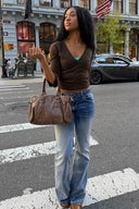 Buckle detail shoulder bag