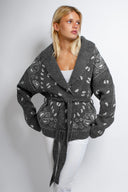 Cardigan with a belt