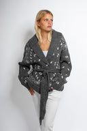 Cardigan with a belt
