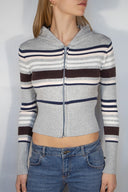 Zip-up cardigan