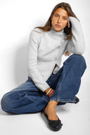 Cardigan with side buttons