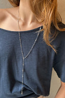 Long necklace with cross