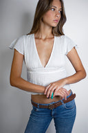 V-neck blouse