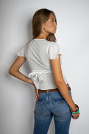 V-neck blouse