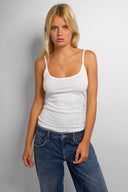 Scoop neck tank top