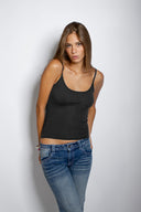 Scoop neck tank top