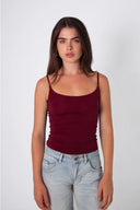 Scoop neckline top