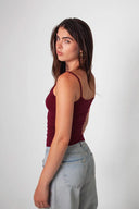 Scoop neckline top