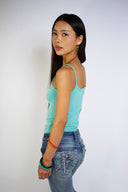Scoop neckline top