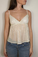 Mini sequin top
