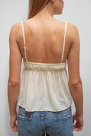 V-neck top with beading