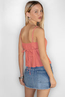 Tank top with buttons