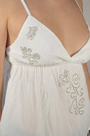 Tank top with beads