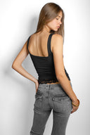 Lace square-neck top