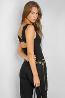 Lace detail tank top