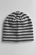 Striped knit beanie