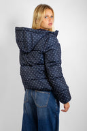 Polka dot bomber jacket