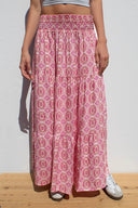 Long ruffle skirt