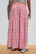 Long ruffle skirt
