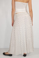 Long ruffled skirt