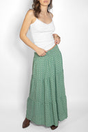 Long ruffled skirt
